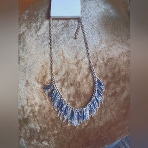 Silver and Teal Necklace